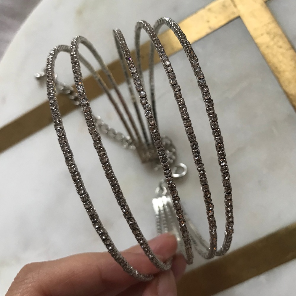 Rhinestone choker